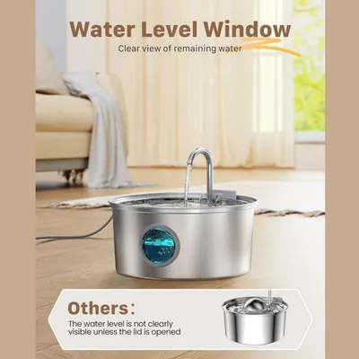 IntiMeg Fontaine à eau pour chat 3,2L