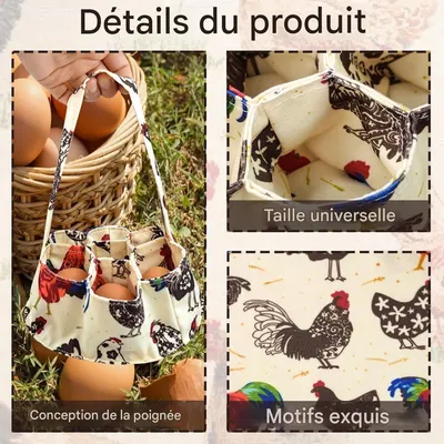 ZenPets Panier de collecte d'œufs