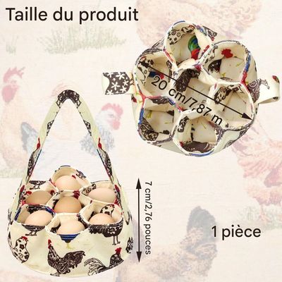ZenPets Panier de collecte d'œufs