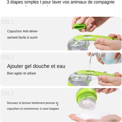 Petopia Brosses de bain en silicone pour chiens et chats