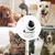 FurryFusion Caméra de surveillance pour animaux de compagnie 360°