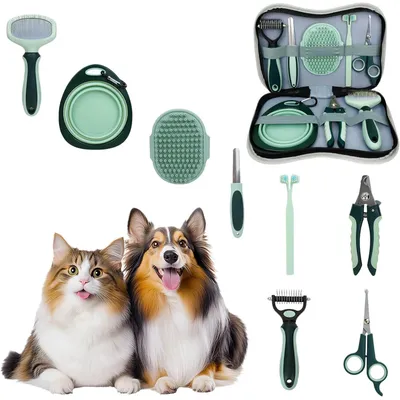 UAMLY Ensemble de peignes de toilettage pour chat
