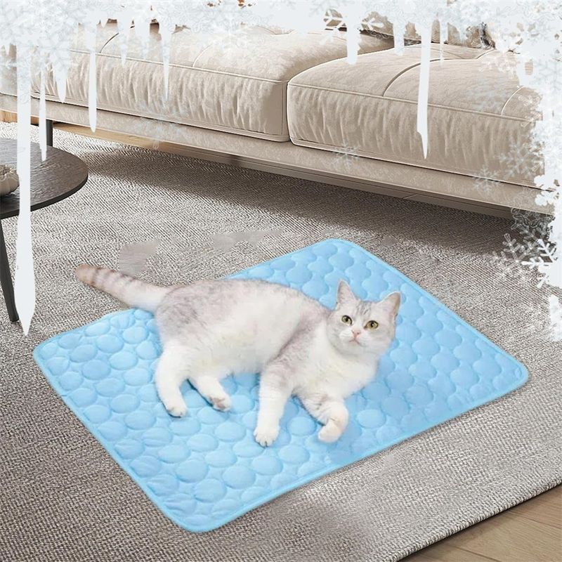 Petopia Tapis de refroidissement en soie glacée pour animaux de compagnie