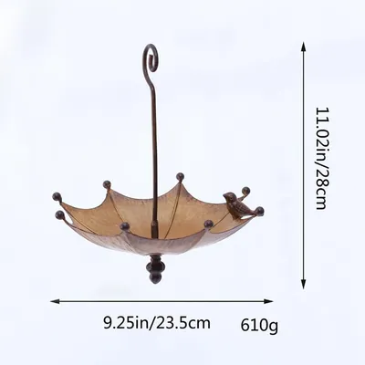 UAMLY Bain d'oiseaux suspendu en forme de parapluie