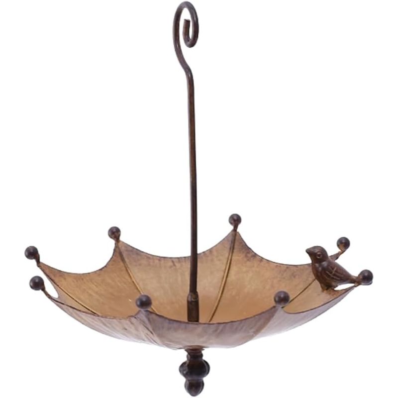 UAMLY Bain d'oiseaux suspendu en forme de parapluie
