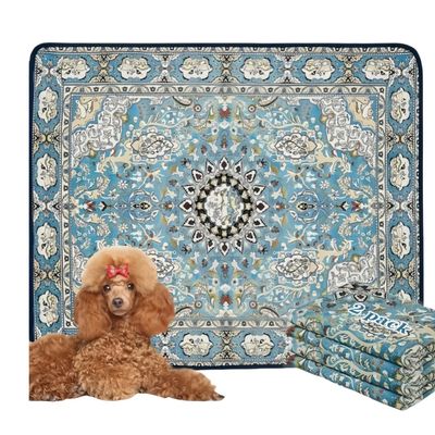 FurryFusion Lot de 2 coussinets anti-pipi pour chien style bohème