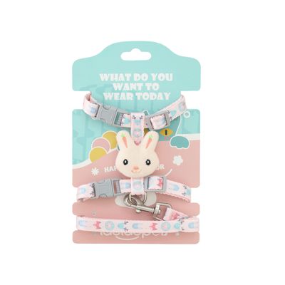 Petopia Harnais de traction pour chat en forme de lapin