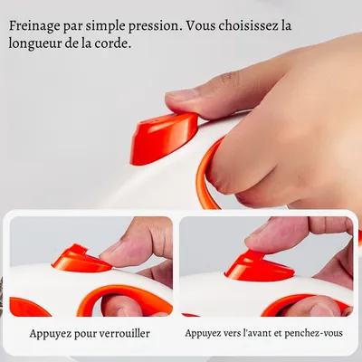 Petopia Corde de traction pour chien à commande instantanée(3 mètres)