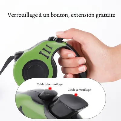 Petopia Corde de traction télescopique pour chien