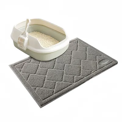 FurryFusion Tapis de litière pour chat en PVC 40 x 60 cm