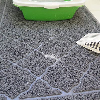 FurryFusion Alfombrilla de PVC para arenero de gatos de 40 x 60 cm