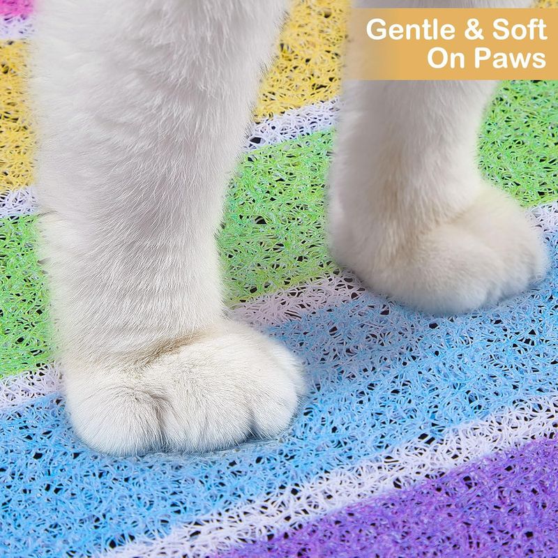 UAMLY Tapis de litière pour chat, motif nid d'abeille (Style 2)