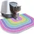 UAMLY Tapis de litière pour chat, motif nid d'abeille (Style 2)