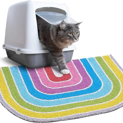 UAMLY Tapis de litière pour chat, motif nid d'abeille (Style 1)
