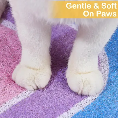 UAMLY Tapis de litière pour chat, motif nid d'abeille (Style 1)