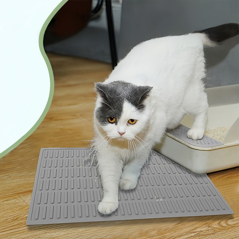 FurryFusion Tapis de litière en silicone pour chat