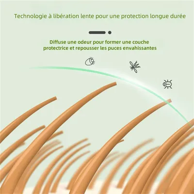 IntiMeg Collier anti-puces avec huile essentielle végétale