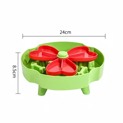 FurryFusion Gamelle anti - glouton pour chien et chat en forme de fleur