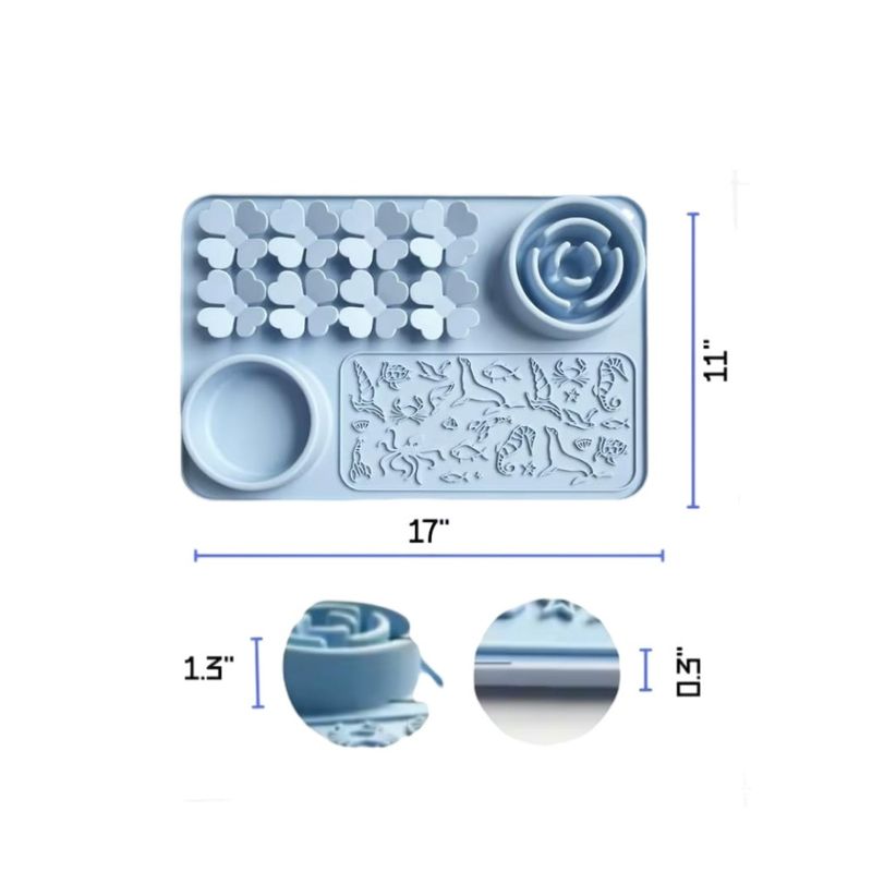 Petopia Tapis à lécher et gamelle à alimentation lente pour chien et chat