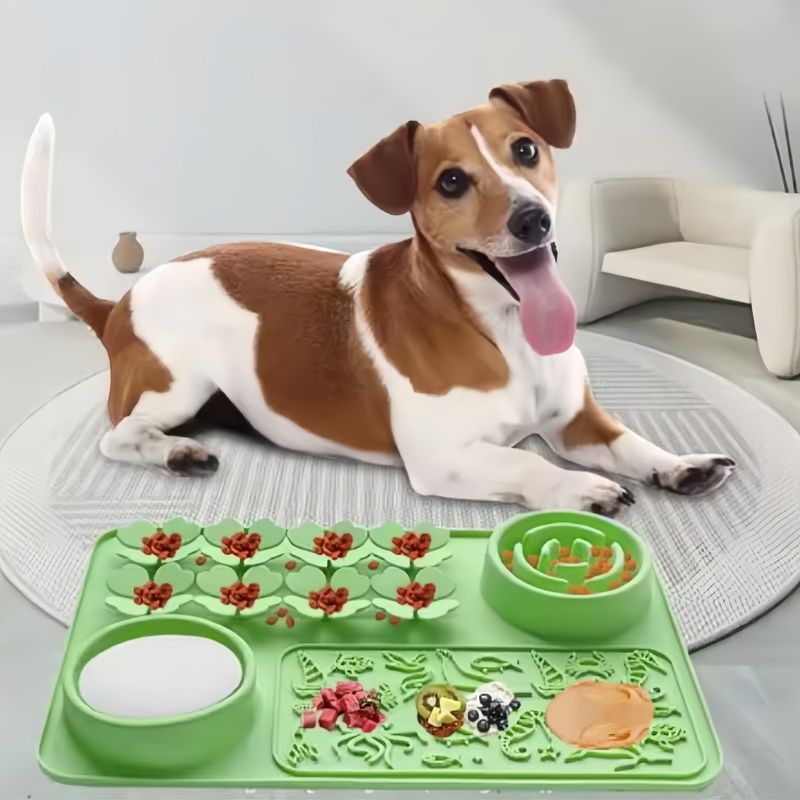 Petopia Tapis à lécher et gamelle à alimentation lente pour chien et chat