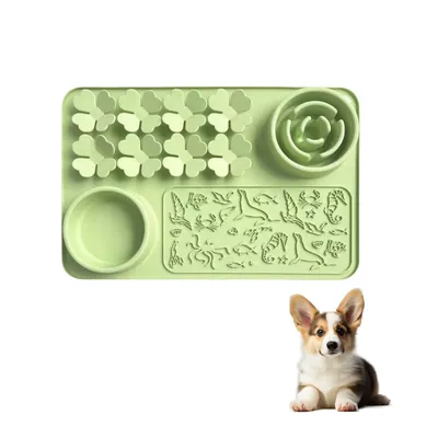 Petopia Tapis à lécher et gamelle à alimentation lente pour chien et chat