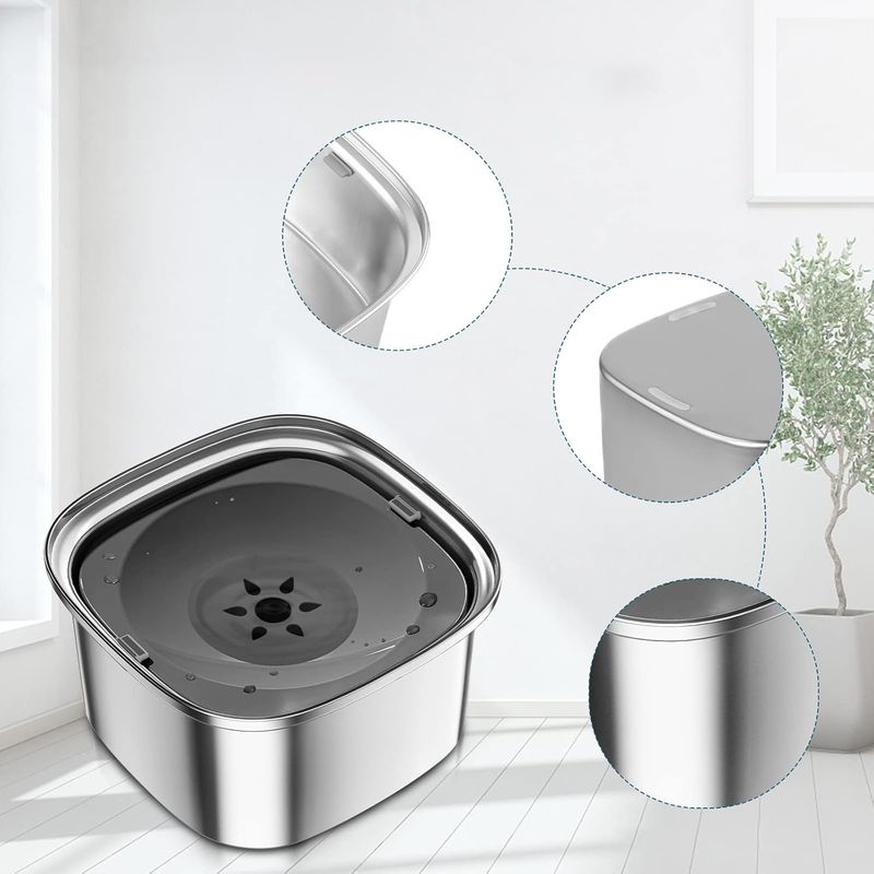 UAMLY Gamelle pour chien en acier inoxydable