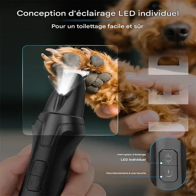Petopia Rasoir pour poils des pattes d'animaux de compagnie