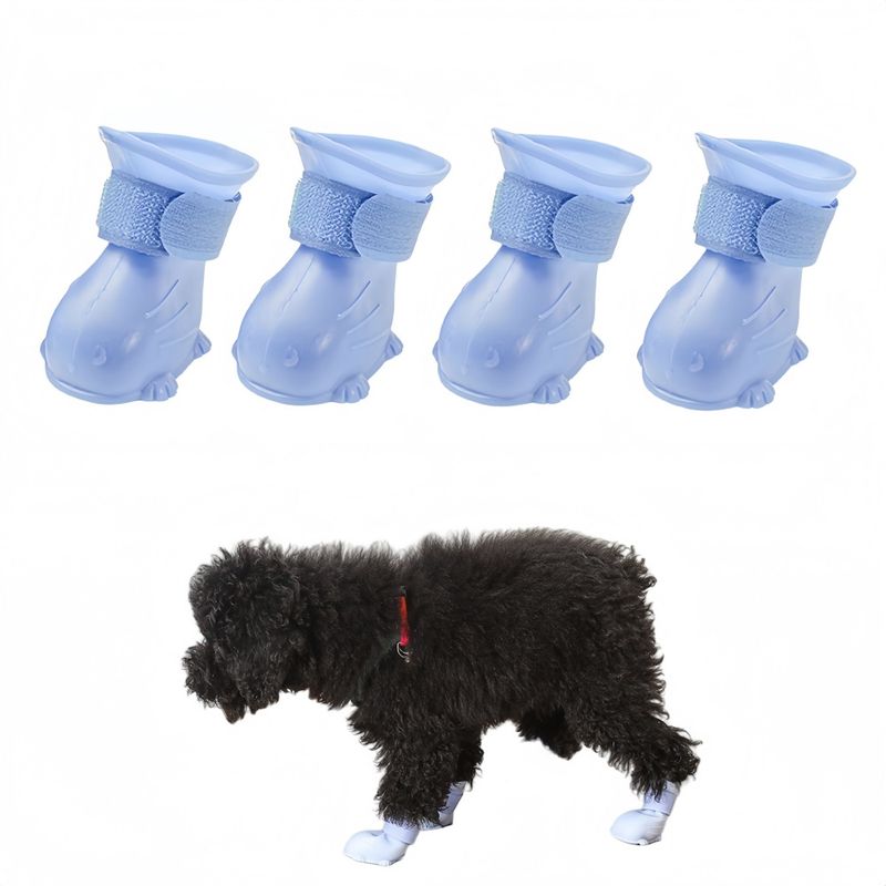FurryFusion Rutschfeste Regenstiefel für Hunde