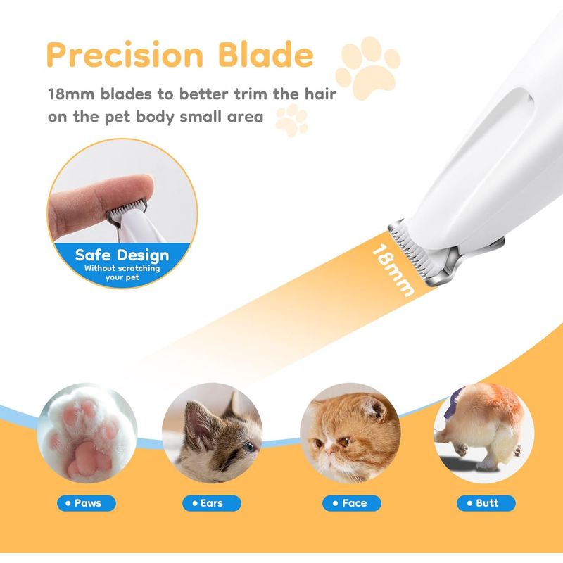 UAMLY Tondeuse électrique pour poils de pattes de chien