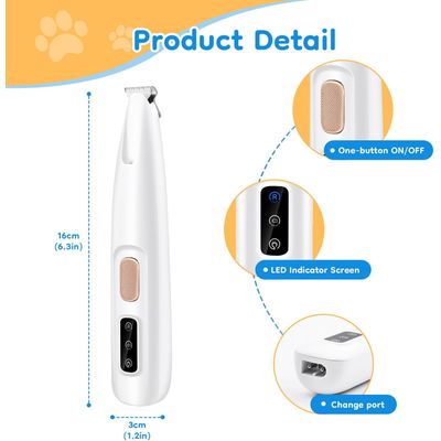 UAMLY Tondeuse électrique pour poils de pattes de chien