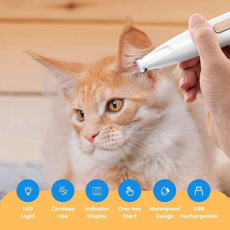 UAMLY Tondeuse électrique pour poils de pattes de chien