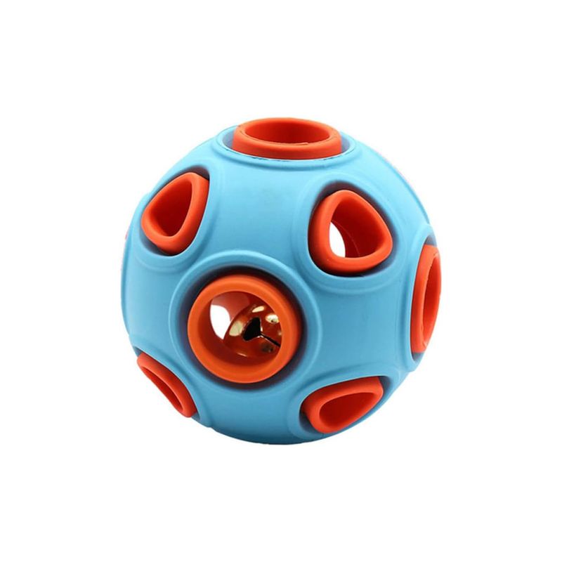 UAMLY Balle en caoutchouc pour chien avec clochette