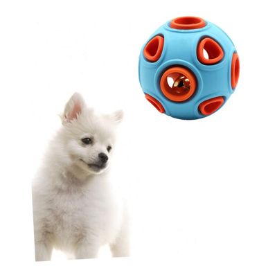 UAMLY Balle en caoutchouc pour chien avec clochette
