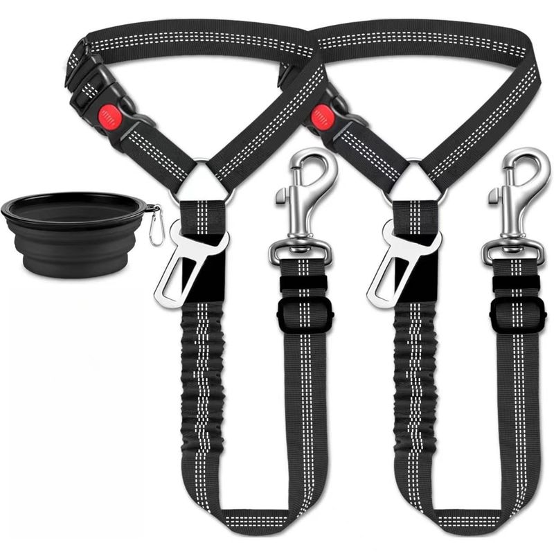 IntiMeg Ceinture Chien Voiture Trois en Un