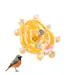 Zenpets Jouet en forme de roue pour oiseaux