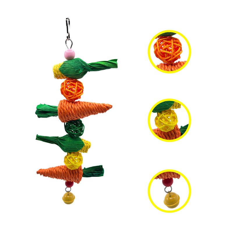 IntiMeg Jouets pour oiseaux et petits animaux