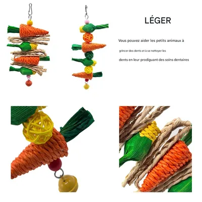 IntiMeg Jouets pour oiseaux et petits animaux