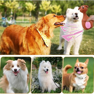 Petopia Jouet en latex sonore pour chien en forme d'éléphant et de taureau