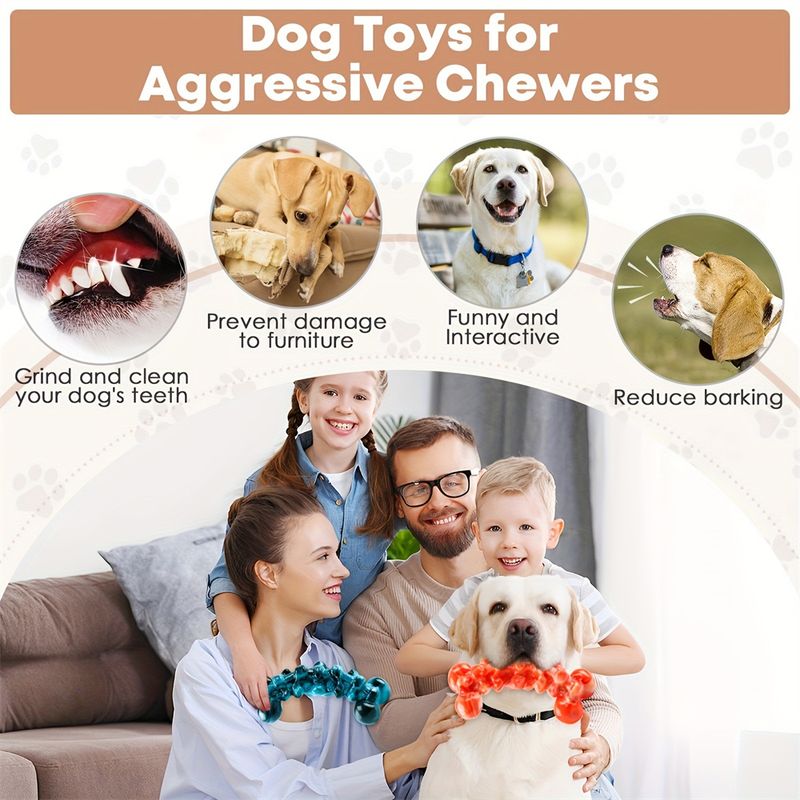 IntiMeg Jouets à mâcher pour grands chiens lot de 2