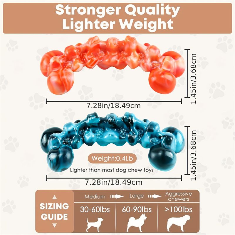 IntiMeg Jouets à mâcher pour grands chiens lot de 2