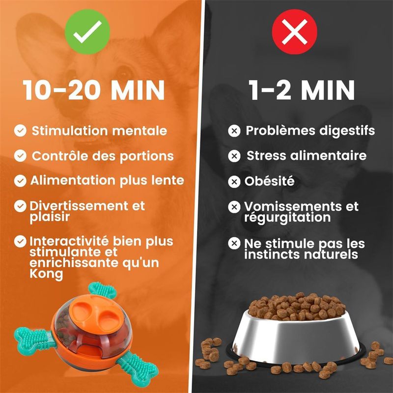 IntiMeg Jouet Ball en TPR pour chien,Pour nettoyer les dents