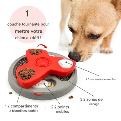 IntiMeg Gamelle éducative Slow Food pour chien