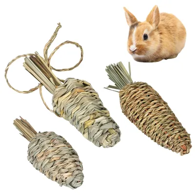 FurryFusion Lot de 3 jouets Plant Carrot