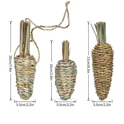 FurryFusion Lot de 3 jouets Plant Carrot