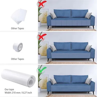 IntiMeg Protector antiarañazos sofá gato - Adhesivo transparente 30 cm 5 m