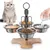 IntiMeg Gamelle surélevée pour chat,Livré avec quatre bols IntiMeg Gamelle surélevée pour chat,Livré avec quatre bols