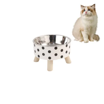 Petopia Gamelle en inox à pois pour chat et chien