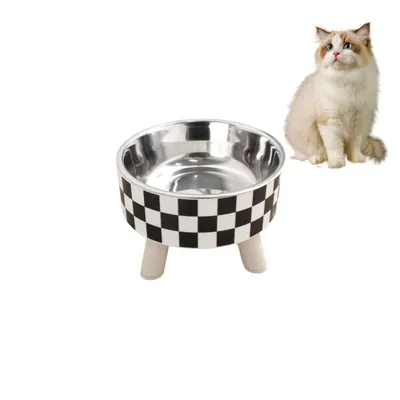 Petopia Gamelle en inox à pois pour chat et chien