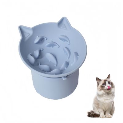 Petopia Gamelle surélevée à alimentation lente pour chat