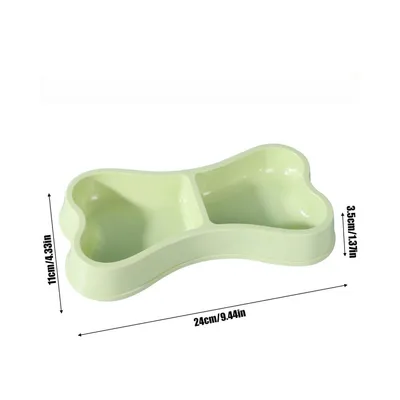 Petopia Double gamelle en forme d'os pour chien